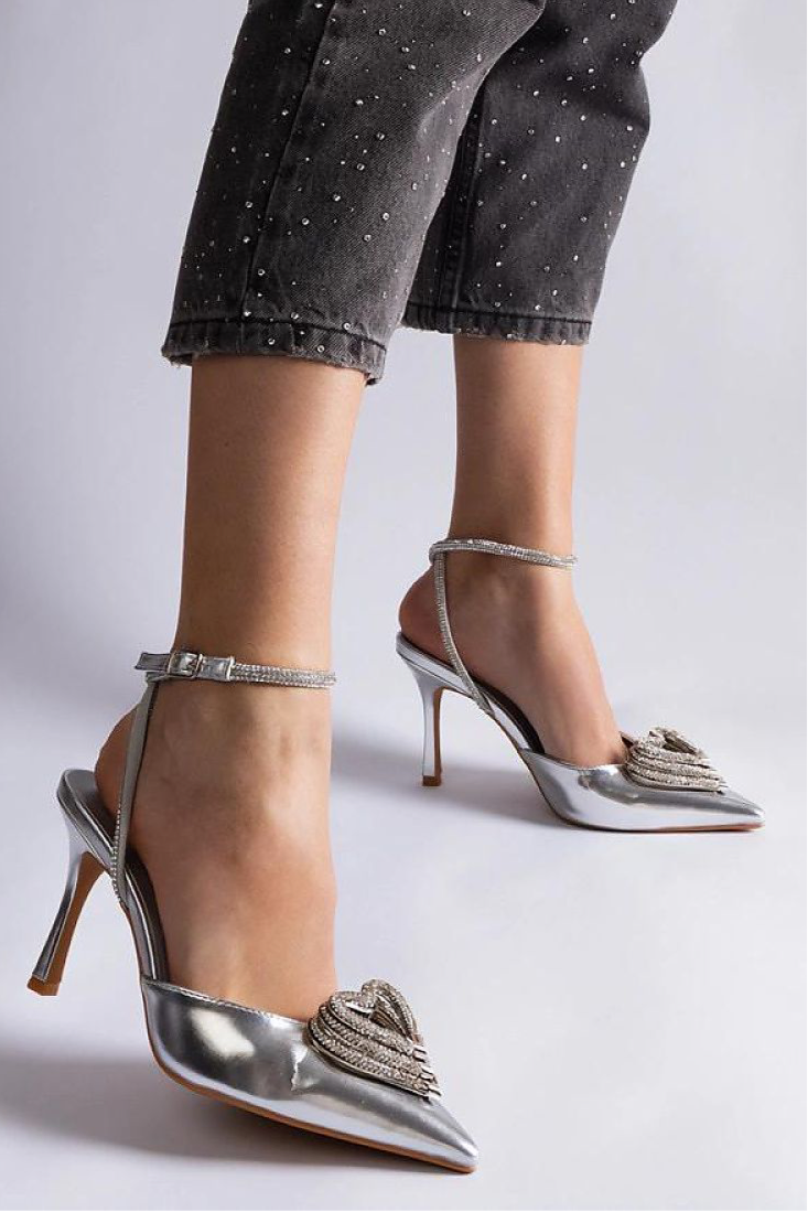 EUROPEAN Ankle Strap High Heels Heart Sandals Solea in 3 Colours