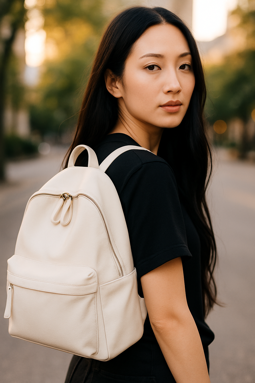 BEST SELLER | PU Leather Zip Backpack Bag in 4 Colours