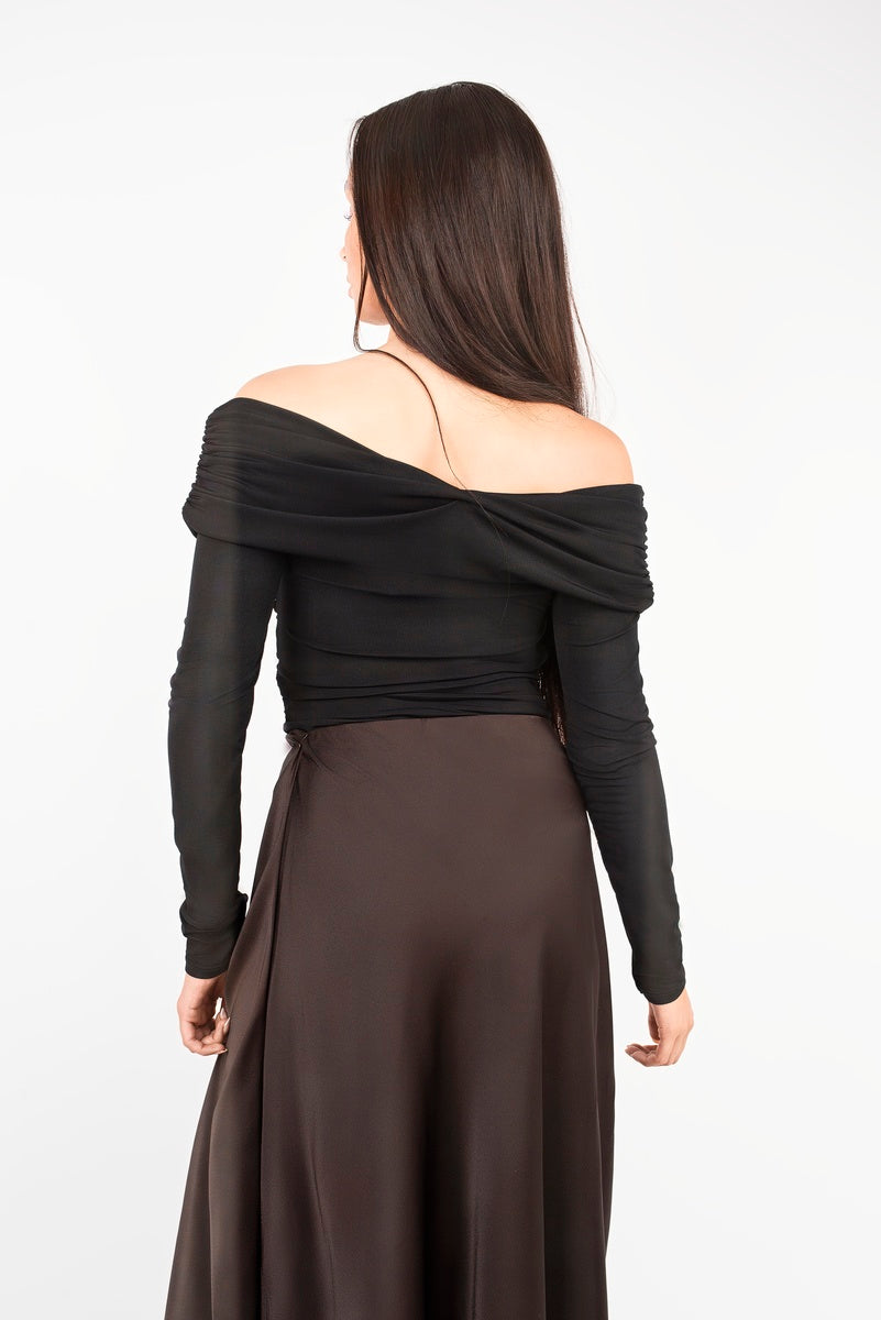 Off Shoulder Long Sleeve Bodysuit in 7 Colours