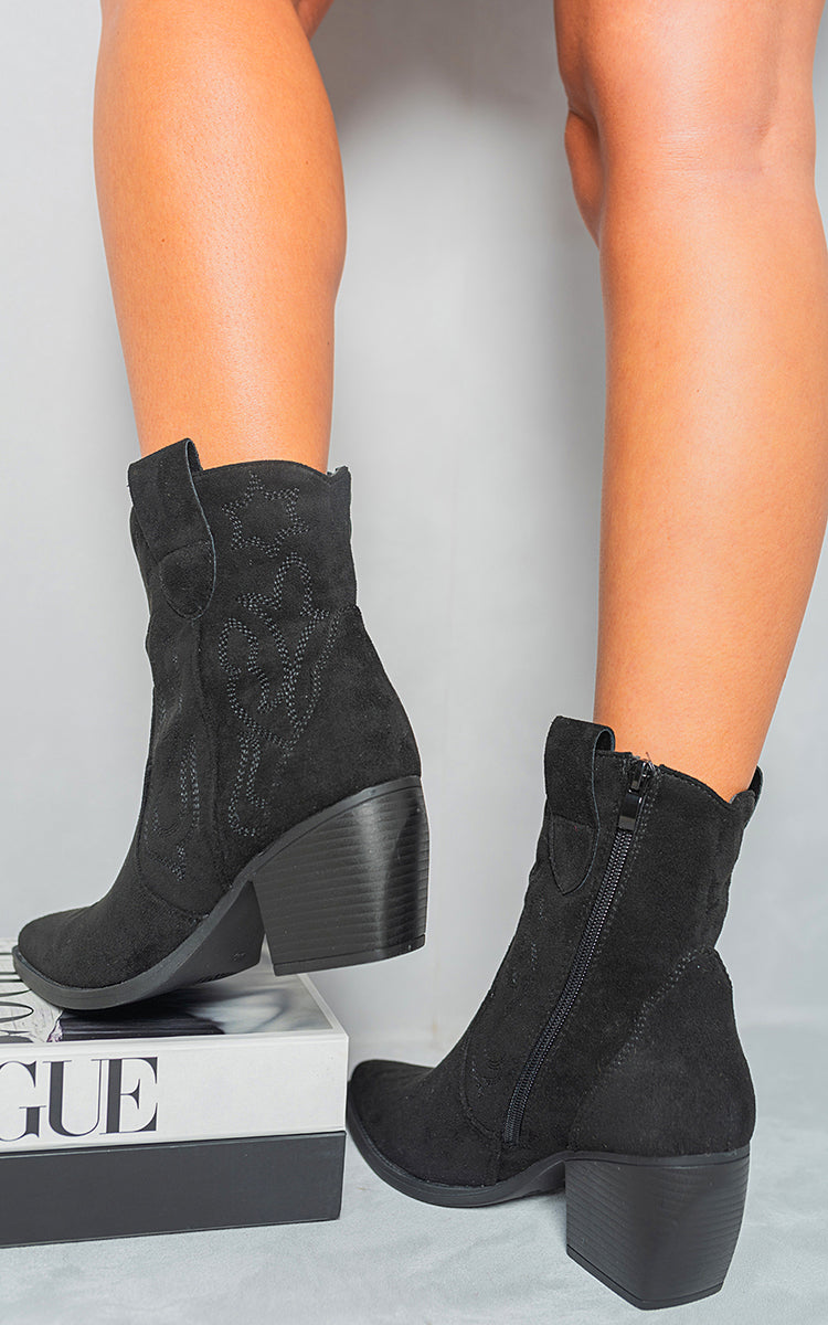 BEST SELLER | Suede Cowboy Ankle Length Boots in 7 Colours