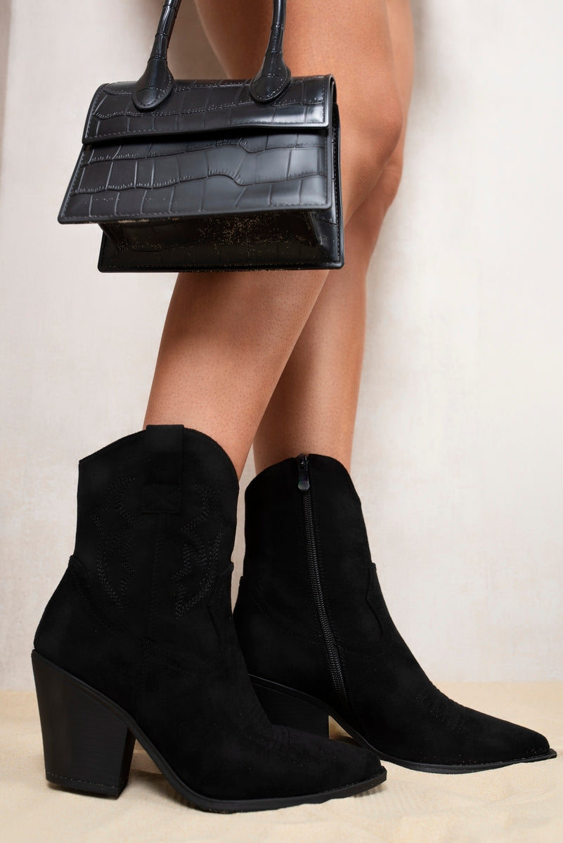 BEST SELLER | Suede Cowboy Ankle Length Boots in 7 Colours