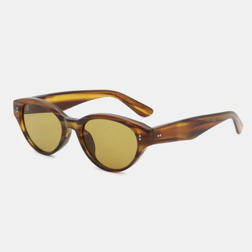 UV400 Polycarbonate Frame Cat-Eye Sunglasses