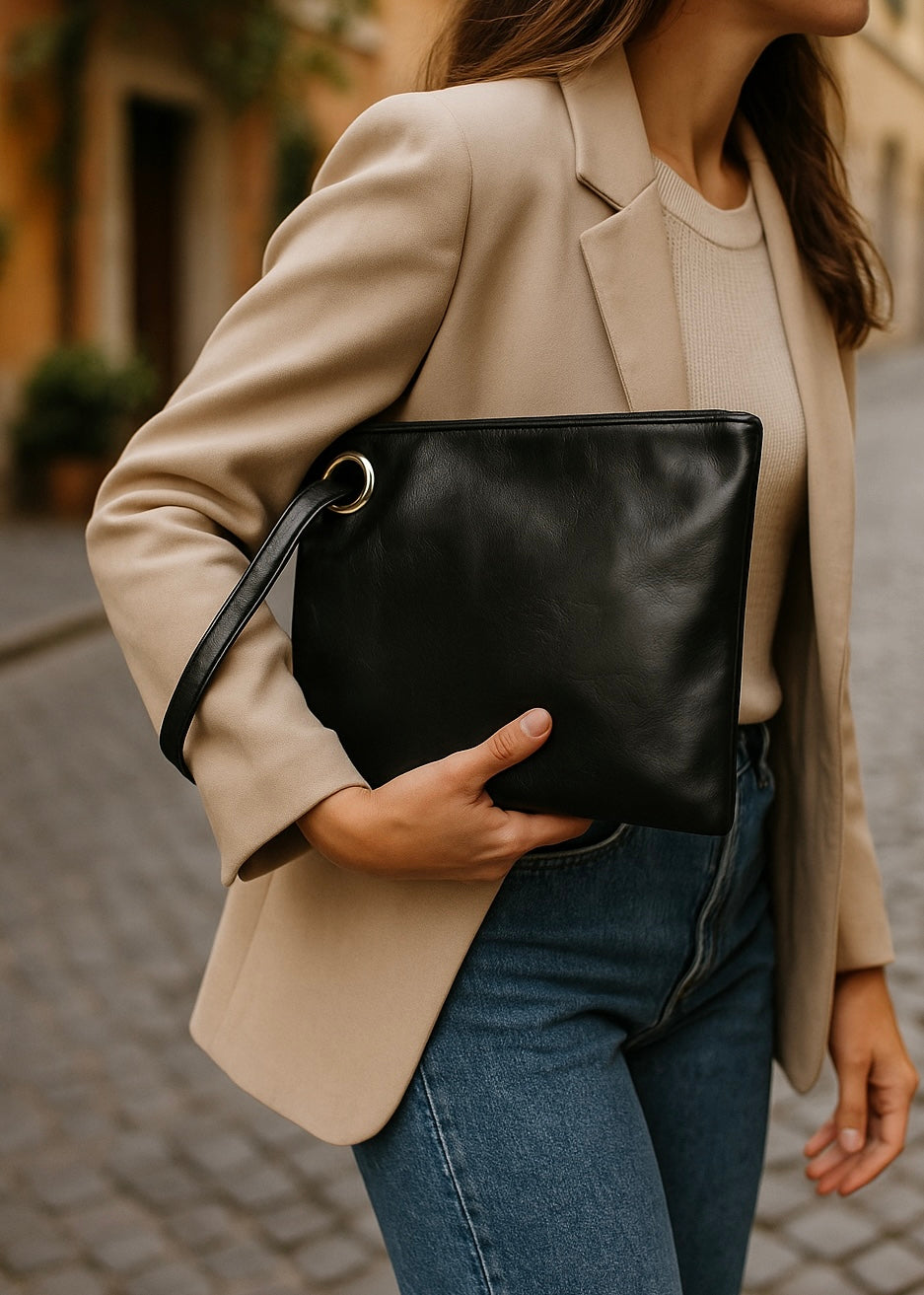 Looking At You PU Leather Wristlet
