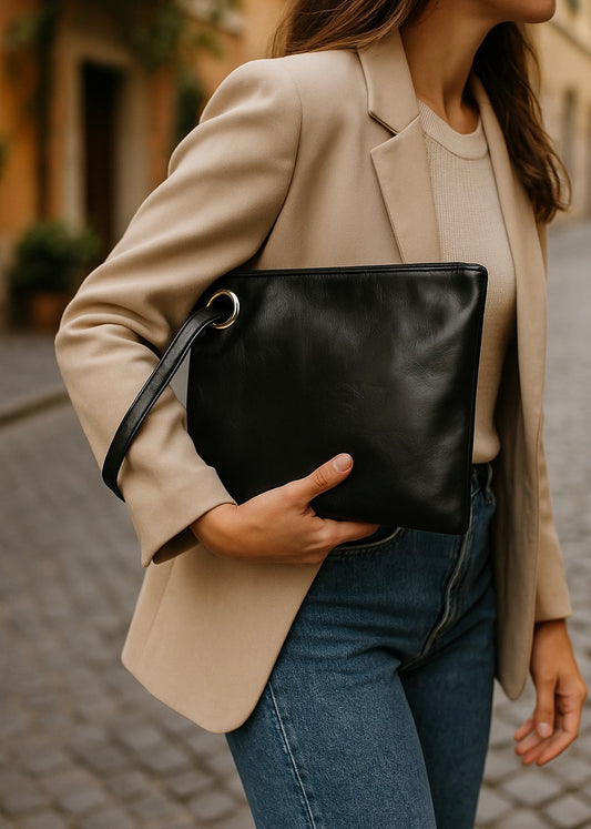 Looking At You PU Leather Wristlet