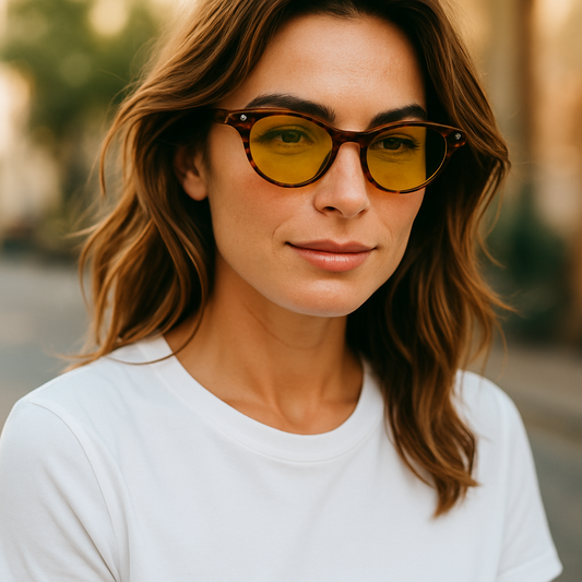 UV400 Polycarbonate Frame Cat-Eye Sunglasses