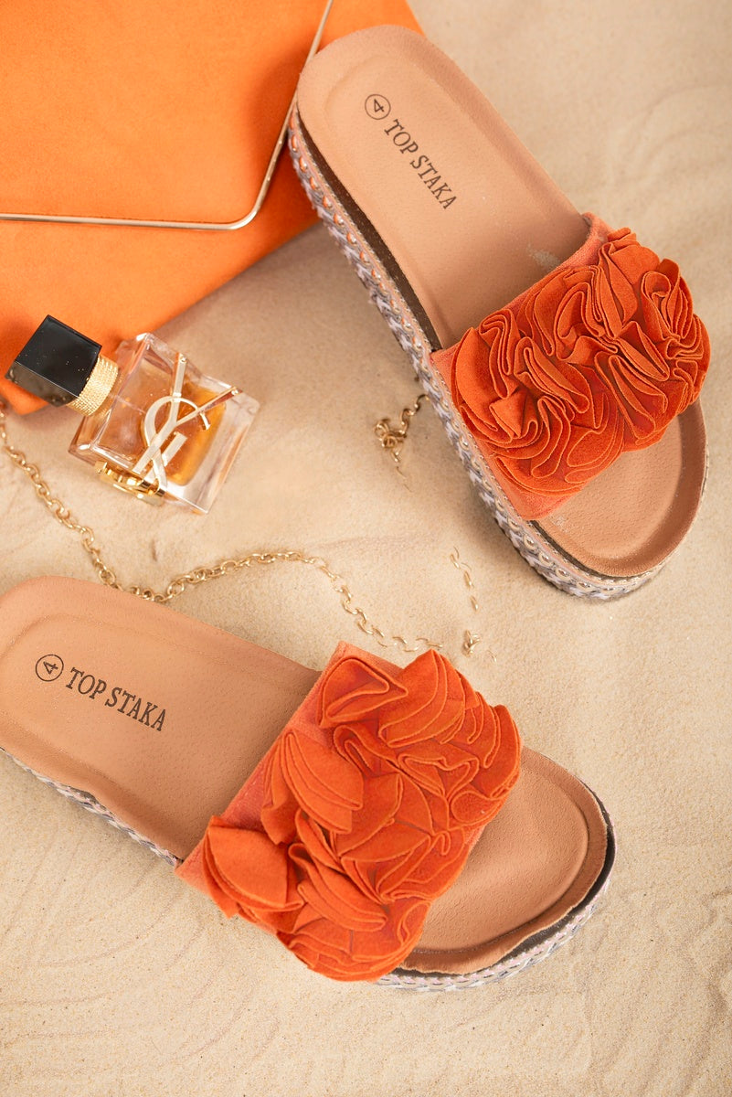 HOT STYLE | Ruffle Detail Espadrille Flatform Sandals in 3 Colours